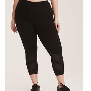 Torrid Mesh Cropped Leggings